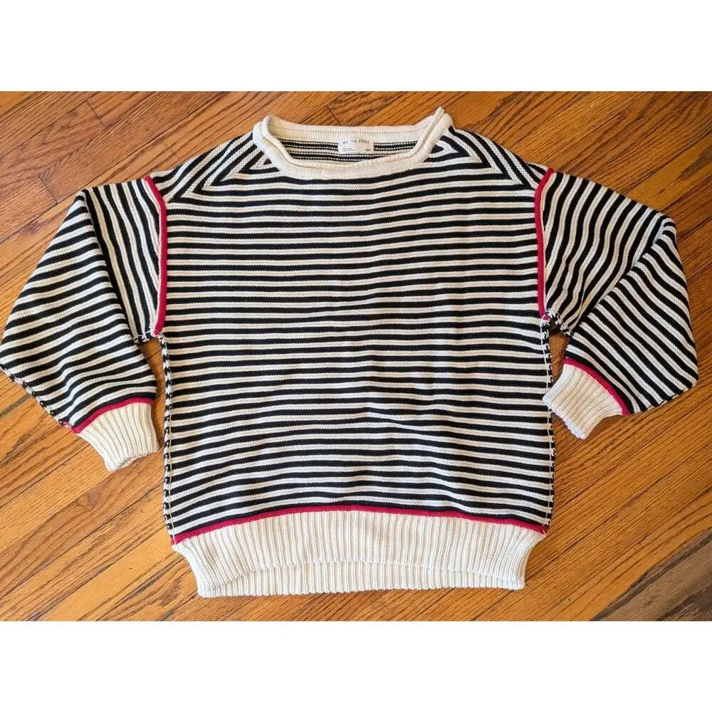 We The Free Asher pullover Black Combo Med Long Sleeve - Picture 2 of 11